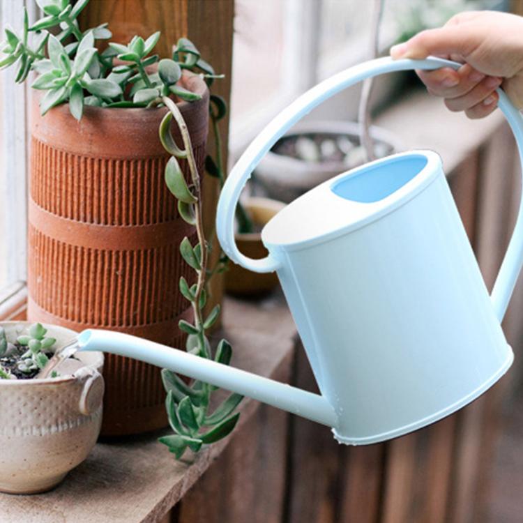 Bình tưới PP dụng cụ làm vườn, bình tưới có vòi dài, bình tưới di động cho chậu hoa, dung tích: 1.3L, giao màu ngẫu nhiên, dung tích: 1.3L