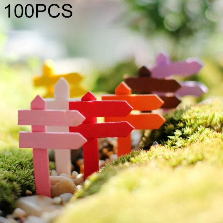 10 cái hàng rào gỗ mini, biển hiệu trang trí vườn DIY, nhãn cây trồng, chậu cảnh, trang trí tiểu cảnh, đồ trang trí gỗ nhiều loại, giao màu ngẫu nhiên, đồ trang trí hàng rào gỗ mini