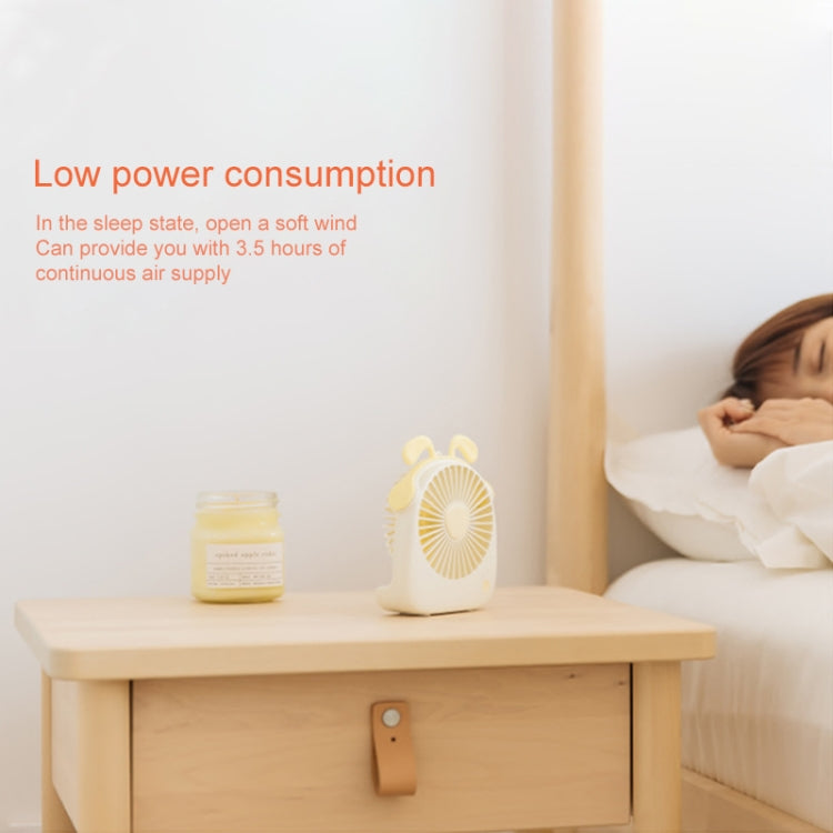 Quạt mini di động hình thỏ WT-F14 1200 mAh với điều khiển 3 tốc độ