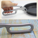 Kẹp bát đĩa chống nóng inox đa năng, kẹp nồi chảo pizza, tay cầm kẹp, kẹp bát đĩa
