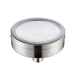 Đầu vòi sen phun áp lực tròn bằng thép không gỉ 304 có thể tháo rời và rửa được, kích thước: 118mm, mẫu D