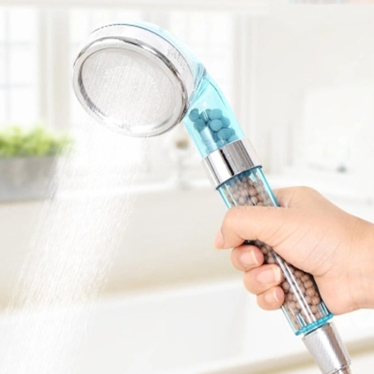Đầu vòi sen ion âm PC, kích thước nhỏ, giao diện: 2cm, kích thước nhỏ (xanh dương), kích thước nhỏ (trong suốt)