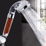 3 Settings Adjustable PC Negative Ions Shower Head, Size: Large, Interface:  2cm, 3 Settings Size: Large,(Blue), 3 Settings Size: Large(Transparent)
