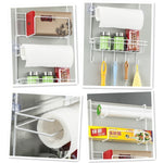 Kệ lưu trữ tủ lạnh nhiều tầng, giá đỡ bên hông đa năng cho nhà bếp, kích thước: 25 x 9,5 x 62cm