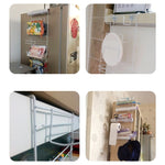 Kệ lưu trữ tủ lạnh nhiều tầng, giá đỡ bên hông đa năng cho nhà bếp, kích thước: 25 x 9,5 x 62cm