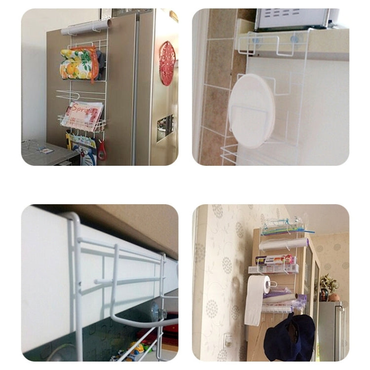 Kệ lưu trữ tủ lạnh nhiều tầng, giá đỡ bên hông đa năng cho nhà bếp, kích thước: 25 x 9,5 x 62cm