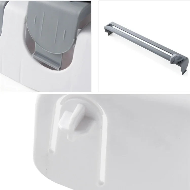 Giá đỡ cuộn màng bọc thực phẩm gắn tường nhà bếp, giá treo, thiết bị cắt, kích thước: 39 x 10 x 24cm, màu xám