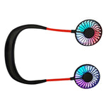 Quạt mini đeo cổ sáng tạo dùng ngoài trời quạt LED, F008 (Đen), F008, F008 (Xanh dương), F008 (Trắng)