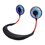 Quạt mini đeo cổ sáng tạo dùng ngoài trời quạt LED, F008 (Đen), F008, F008 (Xanh dương), F008 (Trắng)