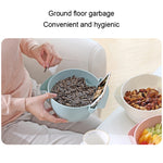 Rổ rửa trái cây bếp hai tầng, giá đỡ tiện lợi, bát đựng đồ ăn nhẹ và hạt