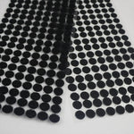 1000 cái móc dán nylon tròn 10mm, 10mm (Đen), 10mm (Trắng)