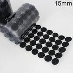 1000 cái móc dán nylon tròn 16mm, móc và vòng dán, 15mm (Đen), 15mm (Trắng)
