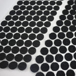 1000 cái móc dán nylon tròn 16mm, móc và vòng dán, 15mm (Đen), 15mm (Trắng)