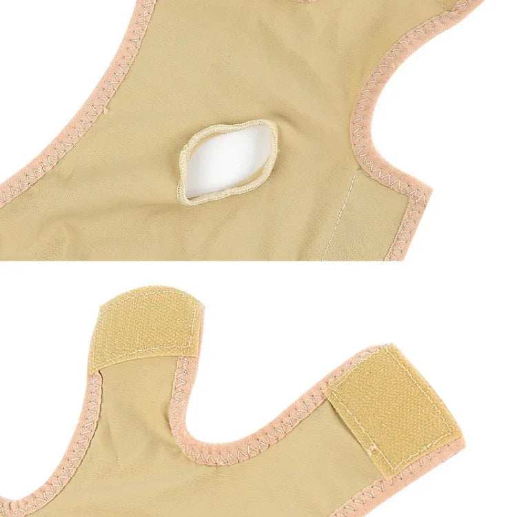 Khẩu trang đai mặt màu da Lycra thoáng khí chăm sóc da và nâng cơ giảm cằm đôi, kích thước: L, kích thước: L