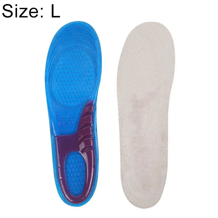 1 đôi lót giày thể thao chống sốc huấn luyện quân sự mềm mại và thoải mái, co giãn dày, Size: L(43-46 Yards), Size: L(43-46 Yards)