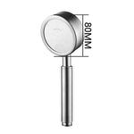 Đầu Vòi Sen Cầm Tay Áp Suất Tròn Bằng Thép Không Gỉ 304 Có Thể Tháo Rời Và Rửa Được, Kích Thước: 80mm, Mẫu F
