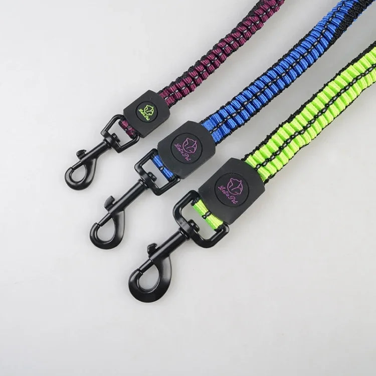 Dây kéo đôi co giãn nylon phản quang cho thú cưng, nhỏ, Chiều dài: 70cm, Giao màu ngẫu nhiên, Dây kéo đôi 70cm