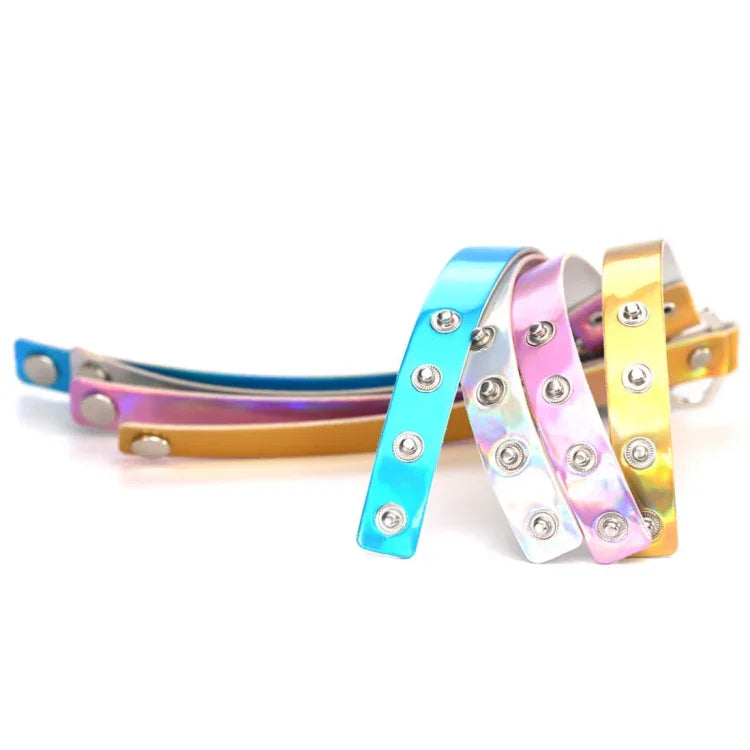 2 chiếc vòng cổ choker hình trái tim phát sáng phong cách Harajuku châu Âu và Mỹ, Giao màu ngẫu nhiên, QCTX