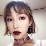 2 chiếc vòng cổ choker hình trái tim phát sáng phong cách Harajuku châu Âu và Mỹ, Giao màu ngẫu nhiên, QCTX