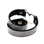 Vòng cổ choker nữ phong cách punk hình trái tim đính đá pha lê Harajuku Nhật Bản, Giao màu ngẫu nhiên, TXXQ03