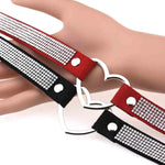 Vòng cổ choker nữ phong cách punk hình trái tim đính đá pha lê Harajuku Nhật Bản, Giao màu ngẫu nhiên, TXXQ03