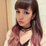 Vòng cổ choker vòng tay khóa hình trái tim bằng da phong cách punk Harajuku châu Âu và Mỹ, Giao màu ngẫu nhiên, TXXQ05