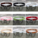 Vòng cổ choker vòng tay khóa hình trái tim bằng da phong cách punk Harajuku châu Âu và Mỹ, Giao màu ngẫu nhiên, TXXQ05