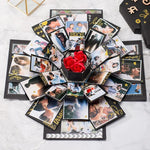 Hộp quà sao sáng tạo album thủ công DIY hình lục giác nở hoa bất ngờ, album thủ công