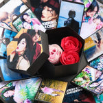 Hộp quà sao sáng tạo album thủ công DIY hình lục giác nở hoa bất ngờ, album thủ công