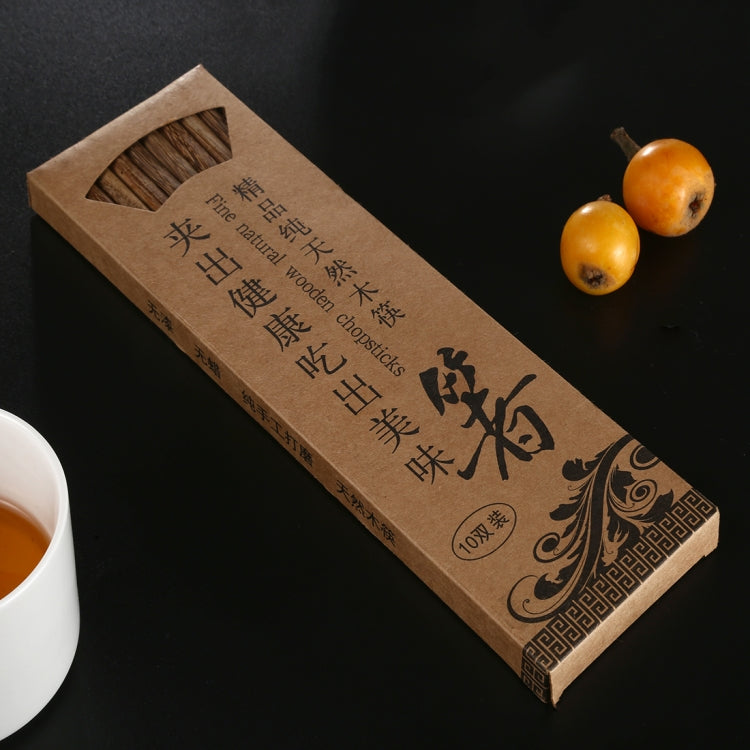 10 đôi đũa gỗ wenge tự nhiên chống trượt