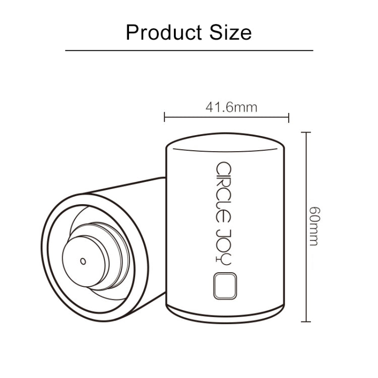 Xiaomi Youpin chính hãng Circle Joy nút chai rượu chân không bằng thép không gỉ, nút chai rượu