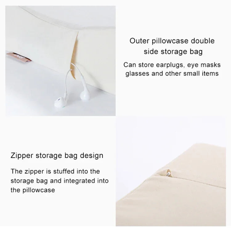 Gối cao su tự nhiên 8H Z2 Xiaomi Youpin chính hãng, mềm mại, thoáng khí, bảo vệ cột sống, mát-xa, kèm vỏ gối cotton