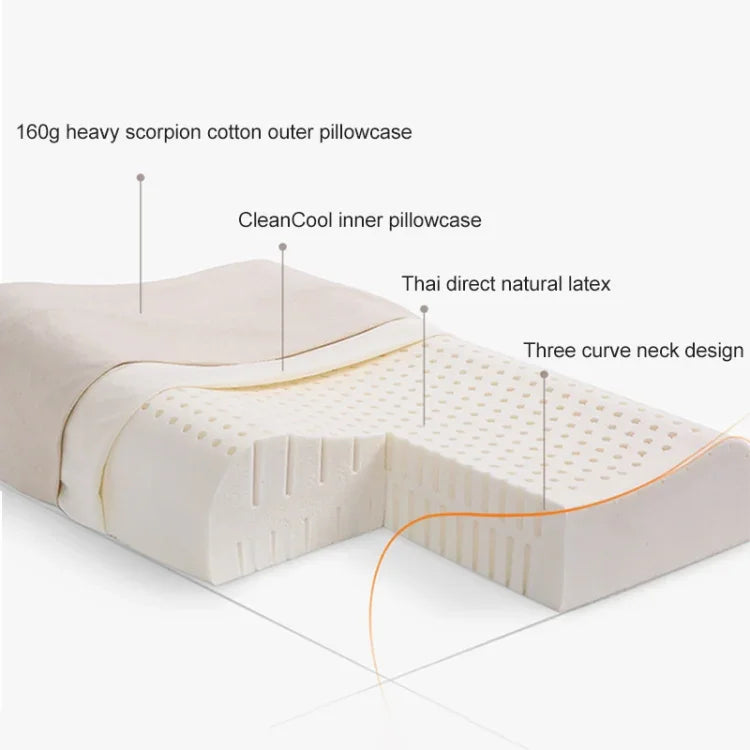 Gối cao su tự nhiên 8H Z2 Xiaomi Youpin chính hãng, mềm mại, thoáng khí, bảo vệ cột sống, mát-xa, kèm vỏ gối cotton