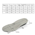 Lót giày thể thao PU thoáng khí tăng chiều cao 3.5cm, Size: L, Size: L (3.5cm)