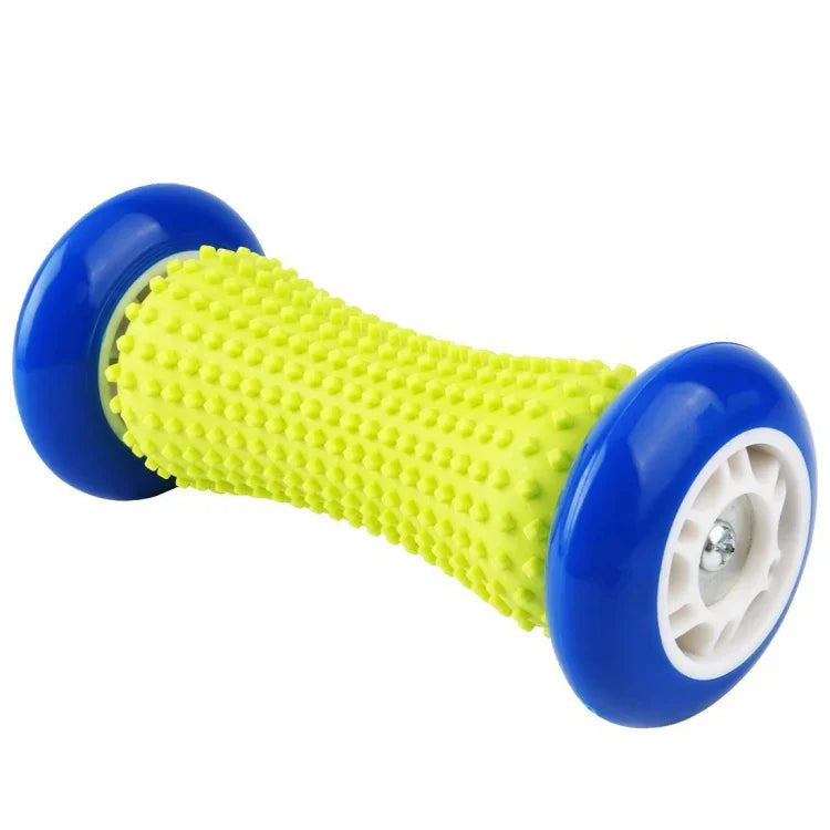 Bánh xe mát-xa chăm sóc sức khỏe Yoga cho cổ, thắt lưng, chân, tay, bàn chân, giao màu ngẫu nhiên, chiều dài: 17cm