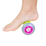 Bánh xe mát-xa chăm sóc sức khỏe Yoga cho cổ, thắt lưng, chân, tay, bàn chân, giao màu ngẫu nhiên, chiều dài: 17cm