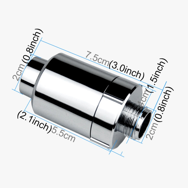 Vòi sen ion âm lọc clo, giao diện: 2cm, bộ lọc clo