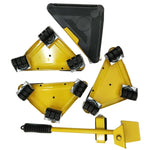 Bộ 5 dụng cụ nâng đồ hình tam giác, Xe đẩy di chuyển đồ nặng trong nhà, Tiết kiệm sức lực