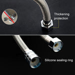 Ống vòi sen inox mềm dẻo 1.5m, đầu nối lõi đồng chống nổ, 1.5m (đầu nối lõi đồng)