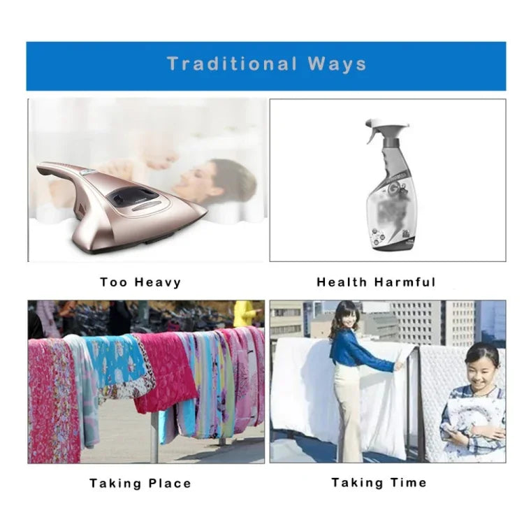 Máy hút bụi khử mùi siêu âm không dây gia đình, bộ điều khiển mạt bụi siêu âm