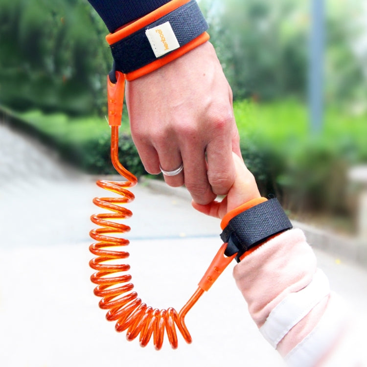 Dây đeo an toàn trẻ em chống lạc, vòng tay liên kết cổ tay, dây kéo chống lạc, chiều dài: 2m, màu cam 2m, màu xanh 2m