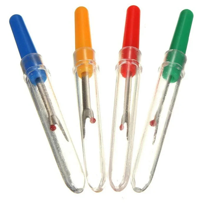 100 cái dụng cụ tháo chỉ nhỏ tay cầm nhựa, dao cắt chỉ thêu chữ thập