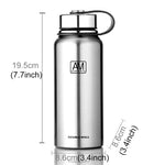 Bình giữ nhiệt chân không ngoài trời bằng thép không gỉ dung tích 610ml, bình thể thao dung tích lớn, 610ml