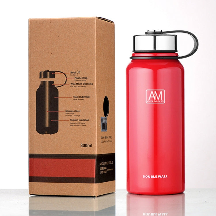 Bình giữ nhiệt chân không ngoài trời bằng thép không gỉ dung tích 610ml, bình thể thao dung tích lớn, 610ml