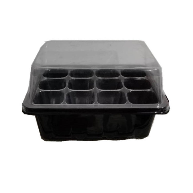 Khay ươm mầm Đĩa mầm 12 lỗ Khay chậu ươm nắp hộp cho làm vườn Bonsai Nhà kính mini Khay ươm, 12 lỗ, 5 cái 12 lỗ