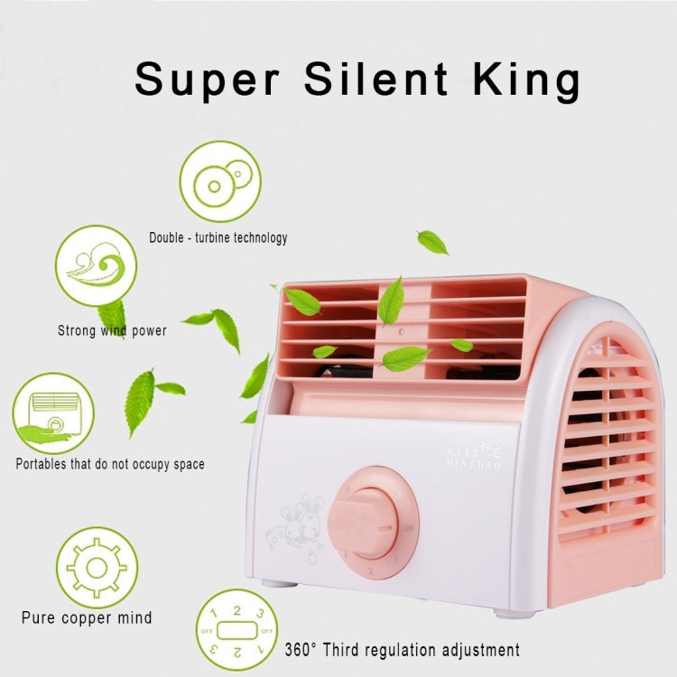 Quạt để bàn mini không cánh Turbine 30W siêu êm cho ký túc xá / phòng ngủ / phòng khách / văn phòng, 3 chế độ tốc độ, AC 220V
