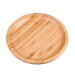 Khay trà tre tròn đơn giản sáng tạo cho gia đình, đường kính: 20cm