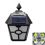 Đèn tường LED lục giác cổ điển năng lượng mặt trời ngoài trời, Đèn cảnh quan điều khiển cảm biến