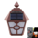 Đèn tường LED lục giác cổ điển năng lượng mặt trời ngoài trời, Đèn cảnh quan điều khiển cảm biến