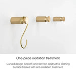 Móc Treo Chìa Khóa Treo Tường Sáng Tạo Bằng Đồng, Kích Thước: 4.5x1.5cm, 4.5x1.5cm